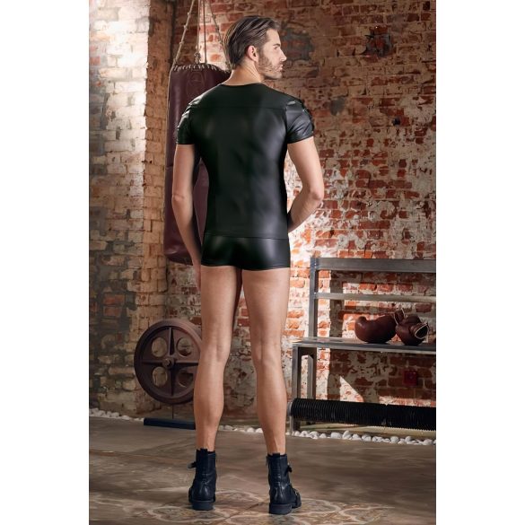 NEK - matt musta, lyhythihainen miesten paita - 2XL