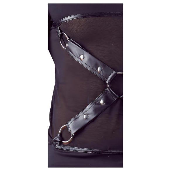 NEK - pitkähihainen ristiolkaintoppi miehille (musta)