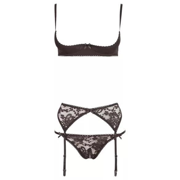 Cottelli - seksisetti kolmiosainen - musta - 80C/M