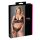 Cottelli Plus Size - pitsi rintaliivit (musta) - XXXXL