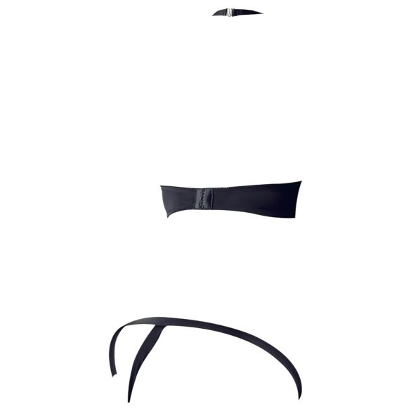 Cottelli - rintaliivisetti metallirenkailla - musta