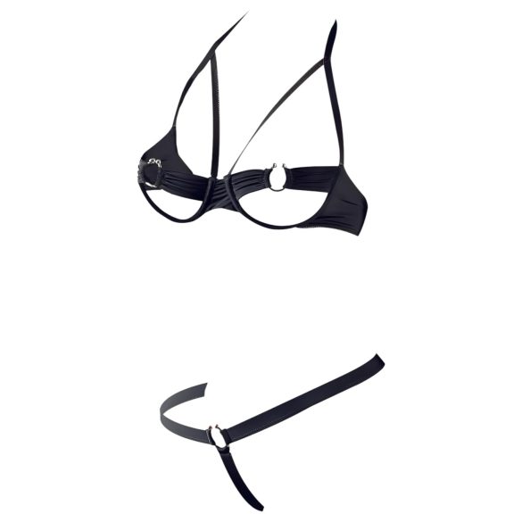 Cottelli - rintaliivisetti metallirenkailla - musta - 85B/L