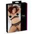 Cottelli Plus Size - helmikoristeinen rintaliivisetti - musta - XL