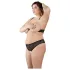 Cottelli Plus Size - helmikoristeinen rintaliivisetti - musta - 2XL