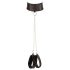 Cottelli Bondage - kiiltävä pitsinen alusasusetti (4-osainen) - XL