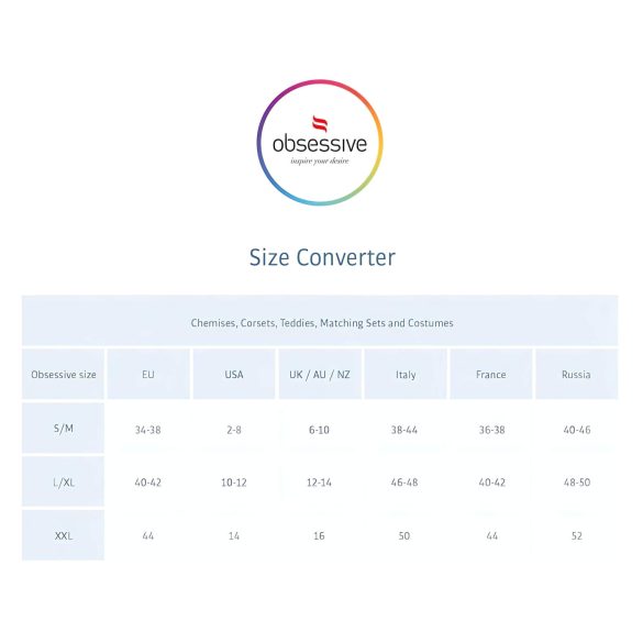 Obsessive - alusasukokonaisuus strassikoristeilla - musta