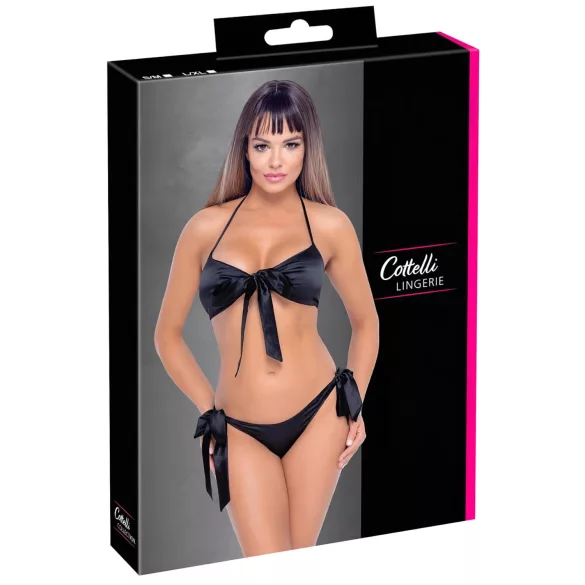 Cottelli - bikini-tyylinen rintaliivisetti (musta)