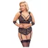 Cottelli Bondage Plus Size - pitsialusasu (musta)