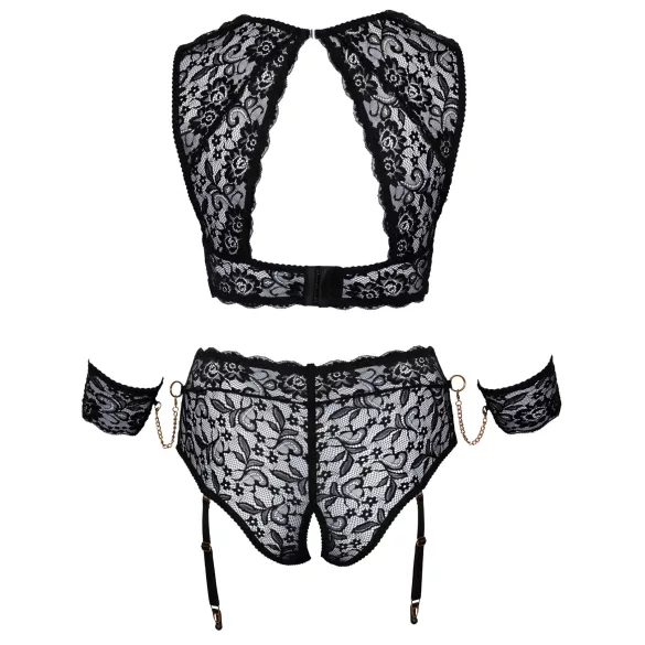 Cottelli Bondage Plus Size - pitsialusasu (musta)