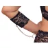 Cottelli Bondage Plus Size - pitsialusasu (musta) - 3XL
