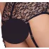 Cottelli Bondage Plus Size - pitsialusasu (musta) - 3XL