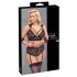 Cottelli Bondage Plus Size - pitsialusasu (musta) - 4XL