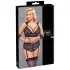 Cottelli Bondage Plus Size - pitsialusasu (musta) - 4XL
