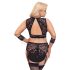 Cottelli Bondage Plus Size - pitsialusasu (musta) - 4XL