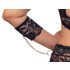 Cottelli Bondage Plus Size - pitsialusasu (musta) - 4XL