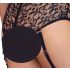 Cottelli Bondage Plus Size - pitsialusasu (musta) - 4XL