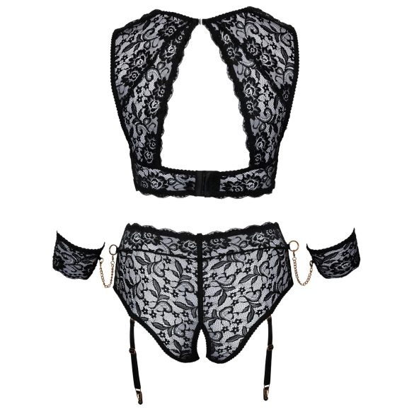 Cottelli Bondage Plus Size - pitsialusasu (musta) - 4XL