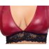Cottelli Bondage Plus Size - pitsinen rintaliivisetti (punainen)