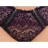 Cottelli Plus Size - läpikuultava kuvioitu rintaliivisetti (liila)