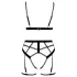 Cottelli - kaksiosainen harness-setti - musta - XL