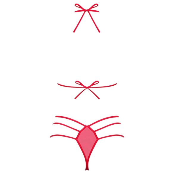 Obsessive Giftella - alusasusetti rusetilla - punainen