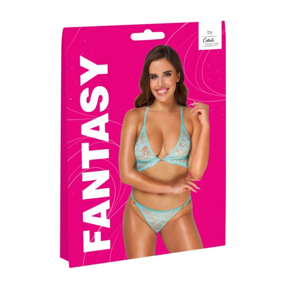 Cottelli - alusvaatesetti pitsi - vihreä