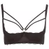 Cottelli Plus Size - rintaliivit avoin, olkaimilla ja renkailla - musta - 95E