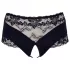 Cottelli Plus Size - avoimet stringit pitsi helmikoriste musta