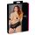 Cottelli Plus Size - Pitsinen helmikoristeltu avoalushousu (musta) - 2XL