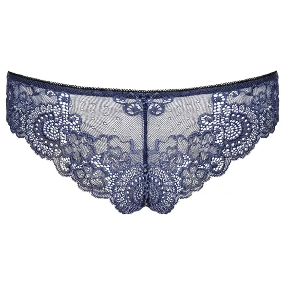 Obsessive Auroria - naisten pitsialushousut rusetilla - sininen - L/XL