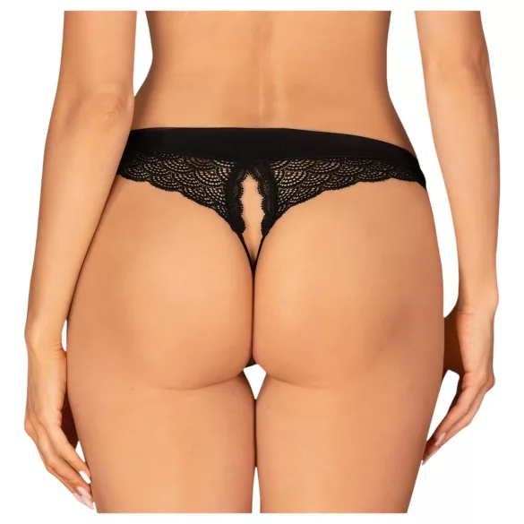 Obsessive Chemeris - avoimet stringit (musta) - M/L
