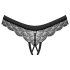 Obsessive Chemeris - avoimet stringit (musta) - XL/XXL