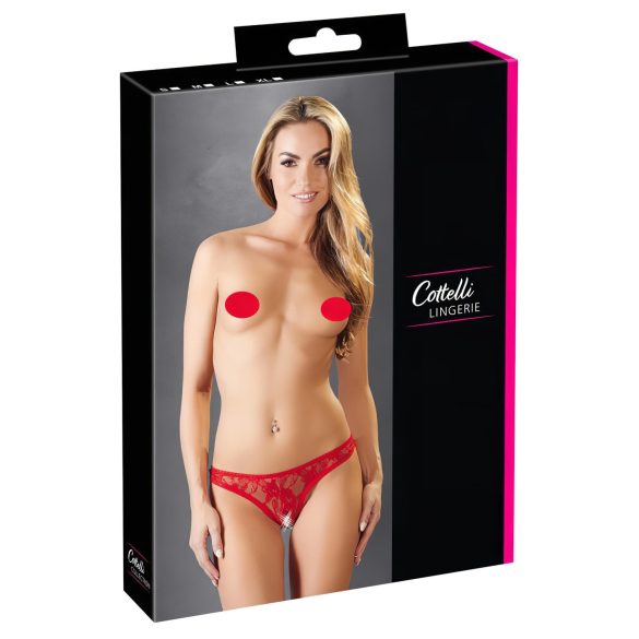 Cottelli - Seksistringit pitsistä (punainen) - XL