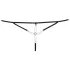 Cottelli - Naisten stringit strasseilla - avoin haaroista - musta - M/L