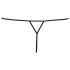 Cottelli - Strassikoristeinen avonainen string (musta) - M/L