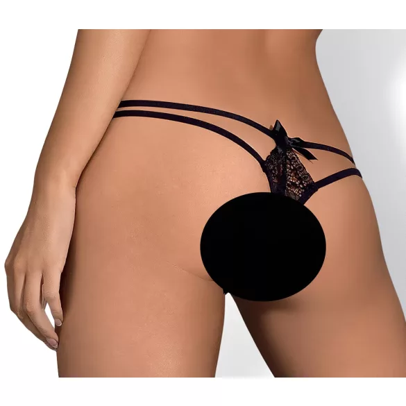 Obsessive Intensa - stringit - kaksinkertaiset olkaimet - musta pitsi