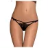 Obsessive Intensa - stringit - kaksinkertaiset olkaimet - musta pitsi - L/XL