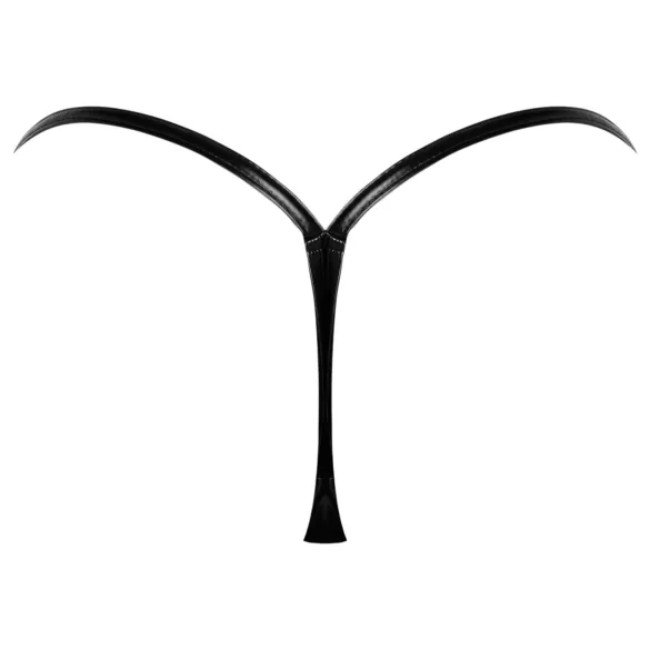 Noir - stringit - kiiltävä pinta - musta - L/XL