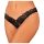 Obsessive Donna Dream - pitsinen avoin stringi (musta) - M/L