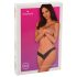 Obsessive Donna Dream - pitsinen avoin stringi (musta) - M/L