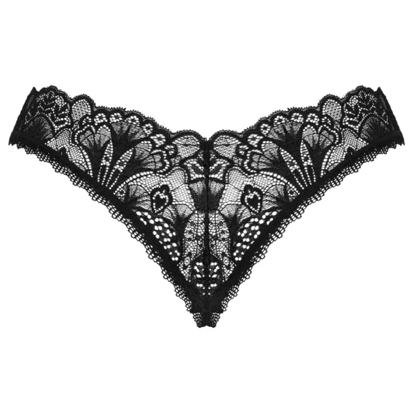 Obsessive - avoin pitsitanga - musta - M/L