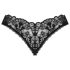 Obsessive Donna Dream - pitsinen avoin stringi (musta) - M/L