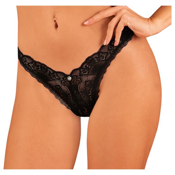 Obsessive Donna Dream - pitsinen string (musta)