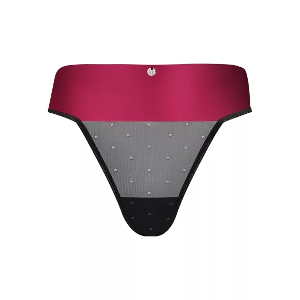 Obsessive Tienesy - stringit - rusettikoriste - punainen - L/XL