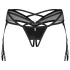 Obsessive Dominna - sträppiharness sukkanauhaliivi - musta - L/XL