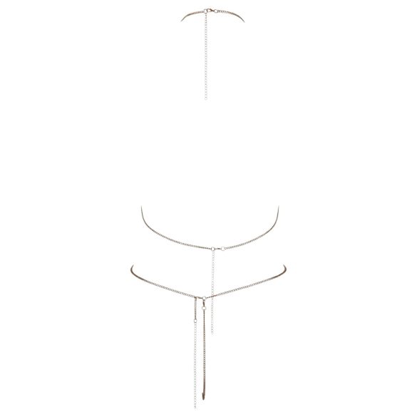 Cottelli - ketjubikini strassseilla - hopea