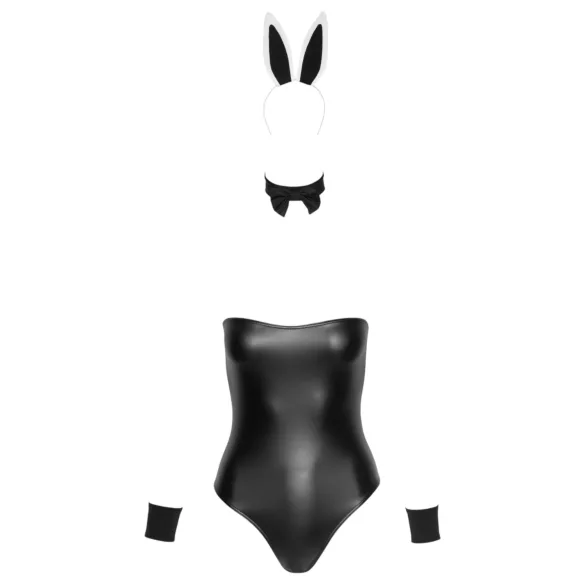 Cottelli Bunny - seksikäs pupuasu - kiiltävä - 5 osaa