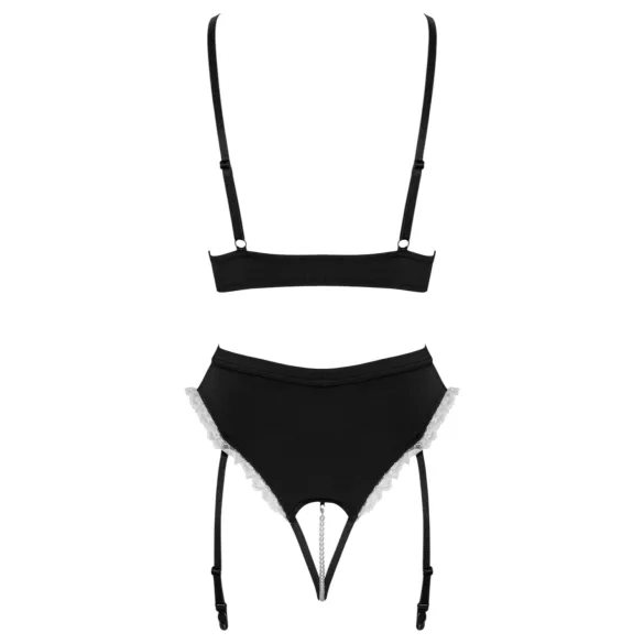 Cottelli - huonesiivoojasetti (musta) - M