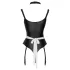 Cottelli - huonesiivoojan body esiliinalla (musta) - M