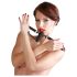 Bad Kitty - silikoni suupallo, pieni dildo (musta)